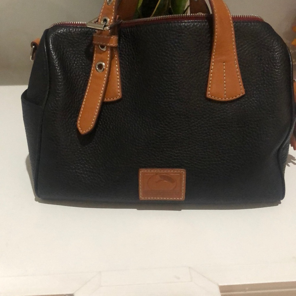 Beautiful black and brown leather Dooney & Bourke